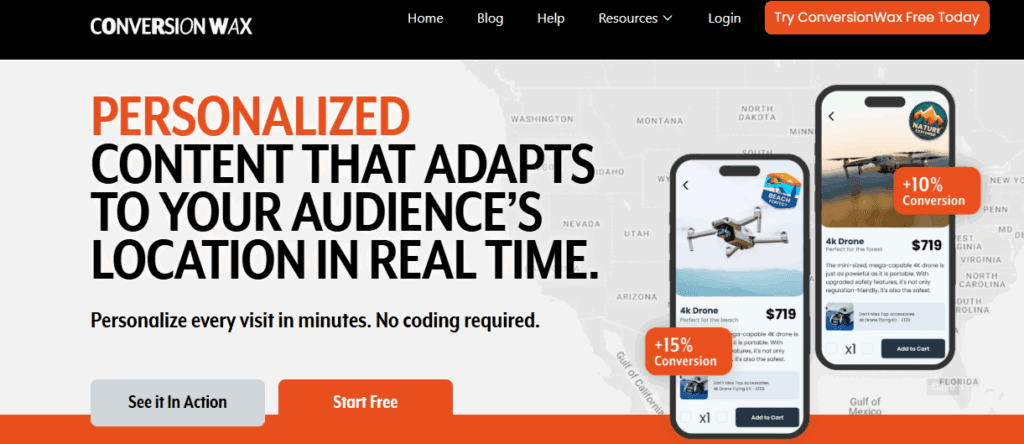 Interface du logiciel Conversion Wax