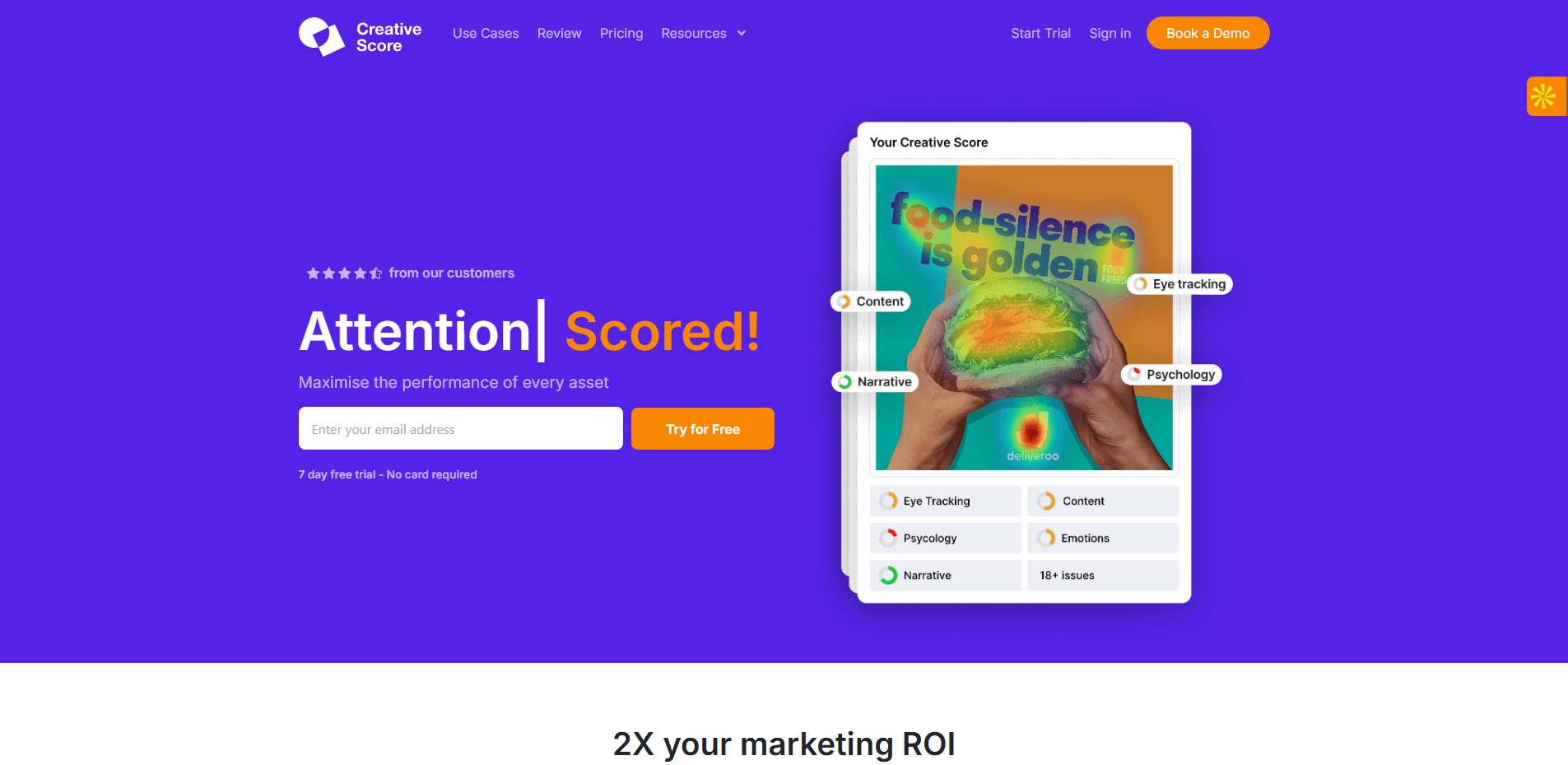 Interface du logiciel CreativeScore AI