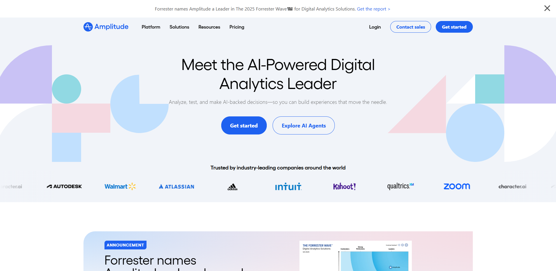 Interface du logiciel Amplitude