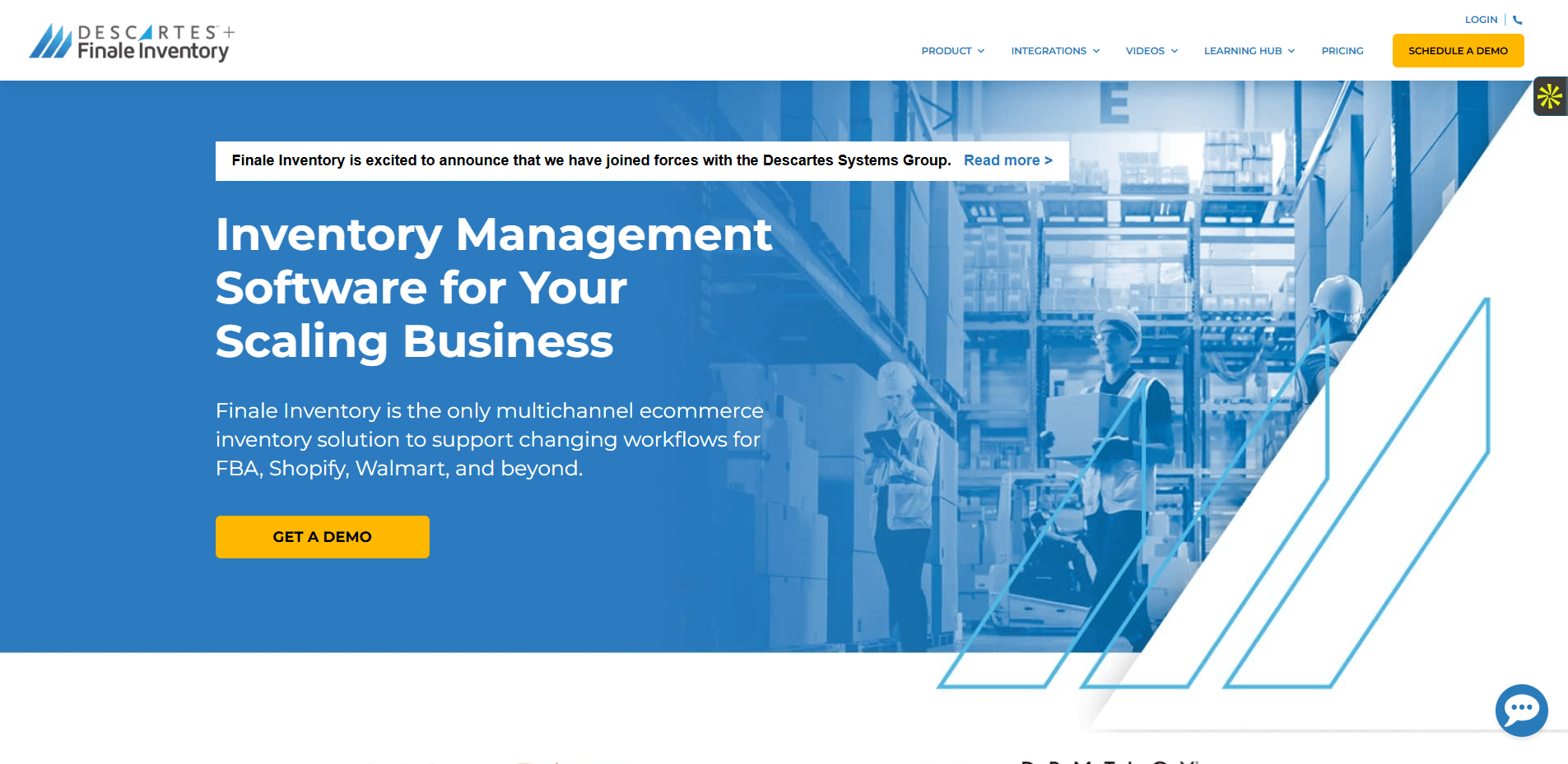 Interface du logiciel Finale Inventory