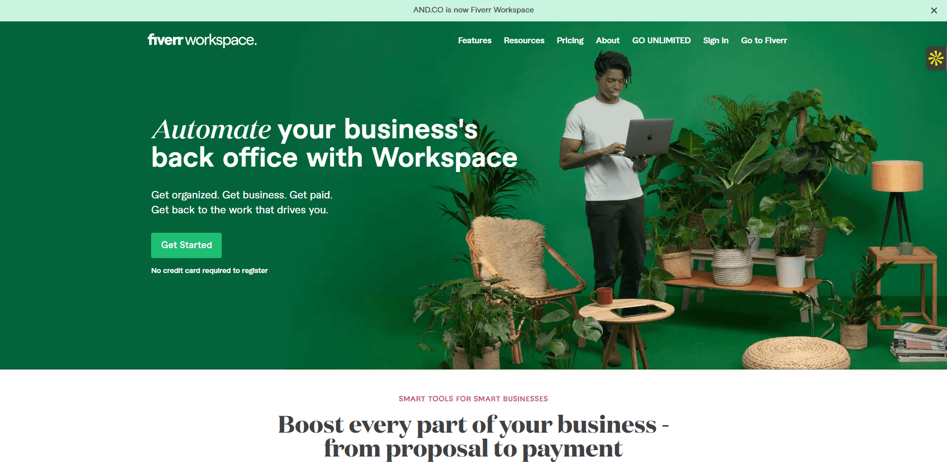 Interface du logiciel Fiverr