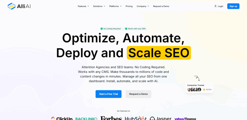 Interface du logiciel Alliai