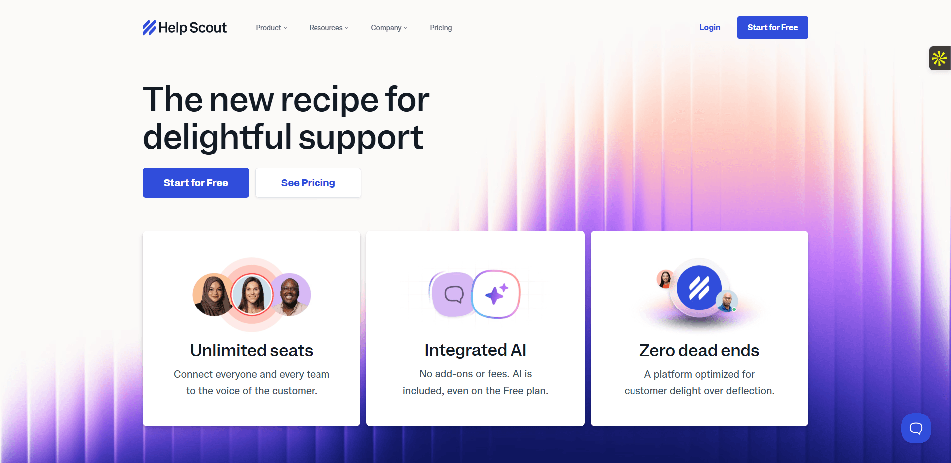 Interface du logiciel Help Scout