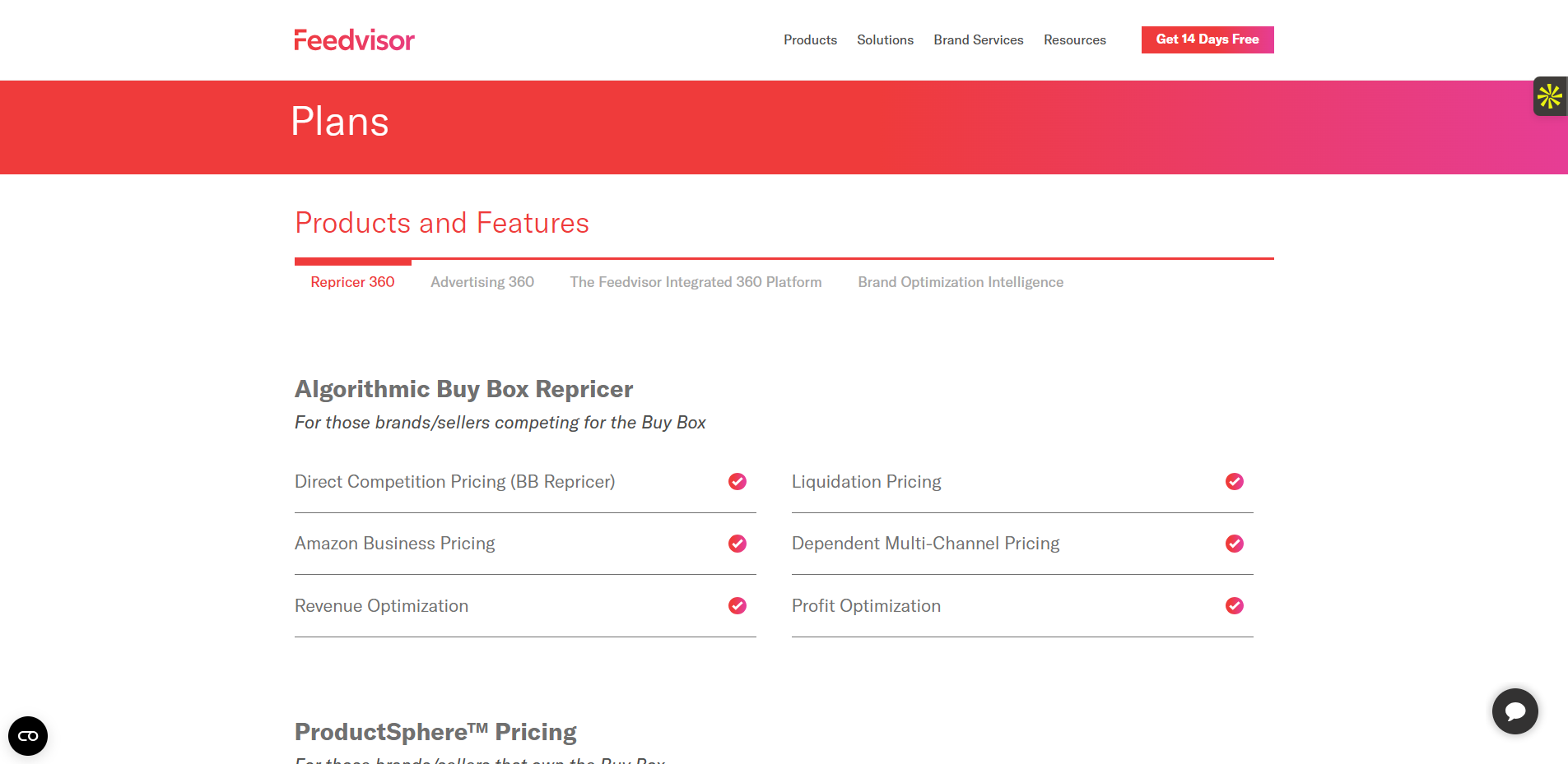 Les tarifs du logiciel Feedvisor