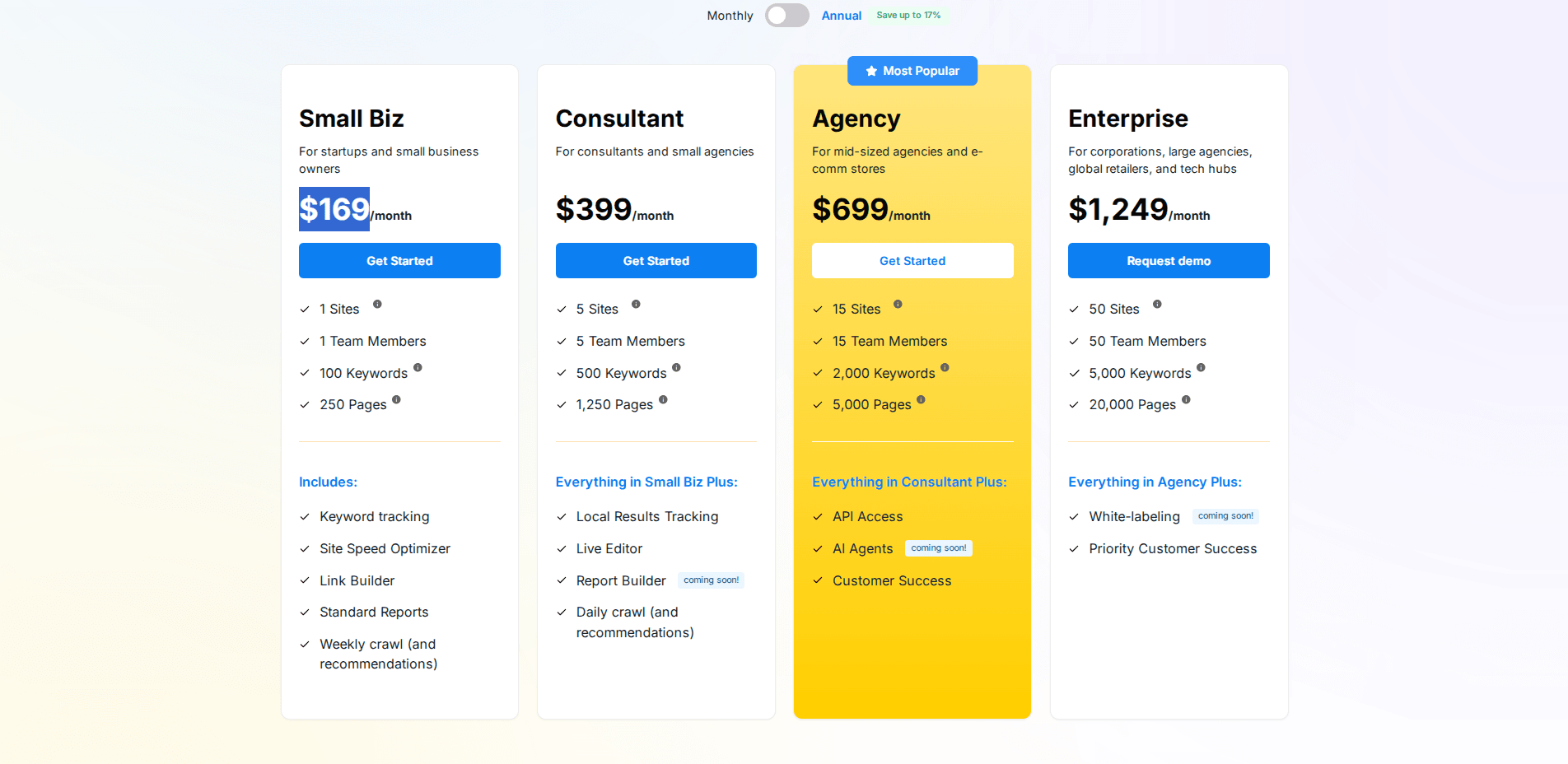 Les tarifs du logiciel Alliai