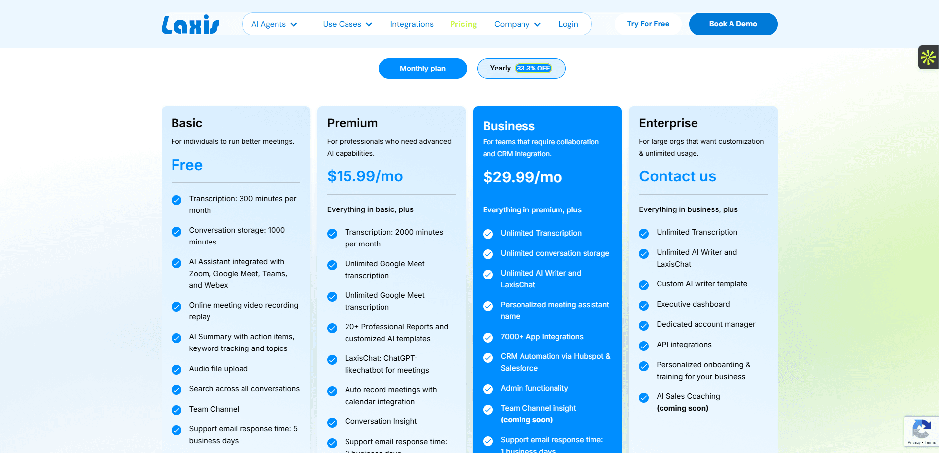 Les tarifs du logiciel Laxis
