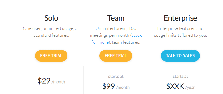 Les tarifs du logiciel CrankWheel