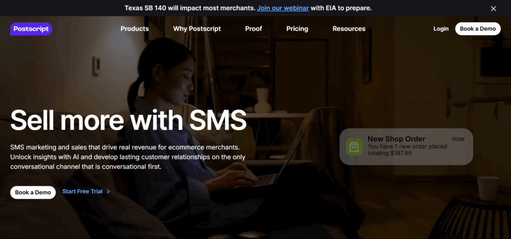 Interface du logiciel Postscript
