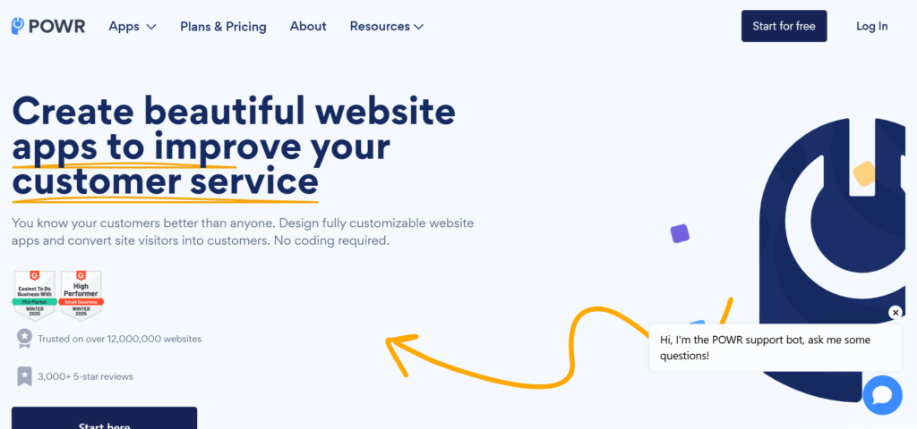 Interface du logiciel POWR