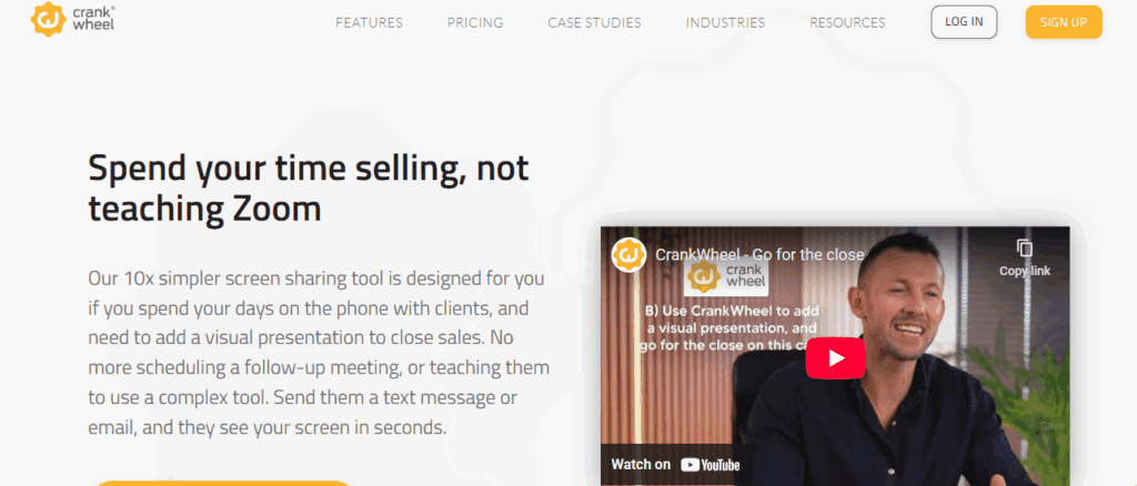 Interface du logiciel CrankWheel