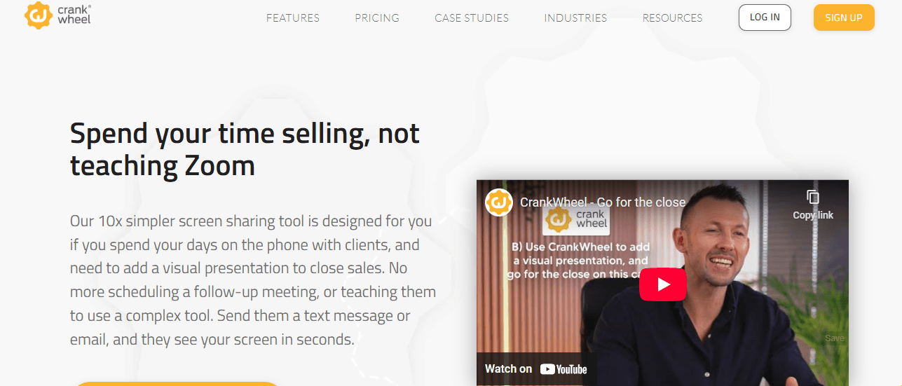 Interface du logiciel CrankWheel