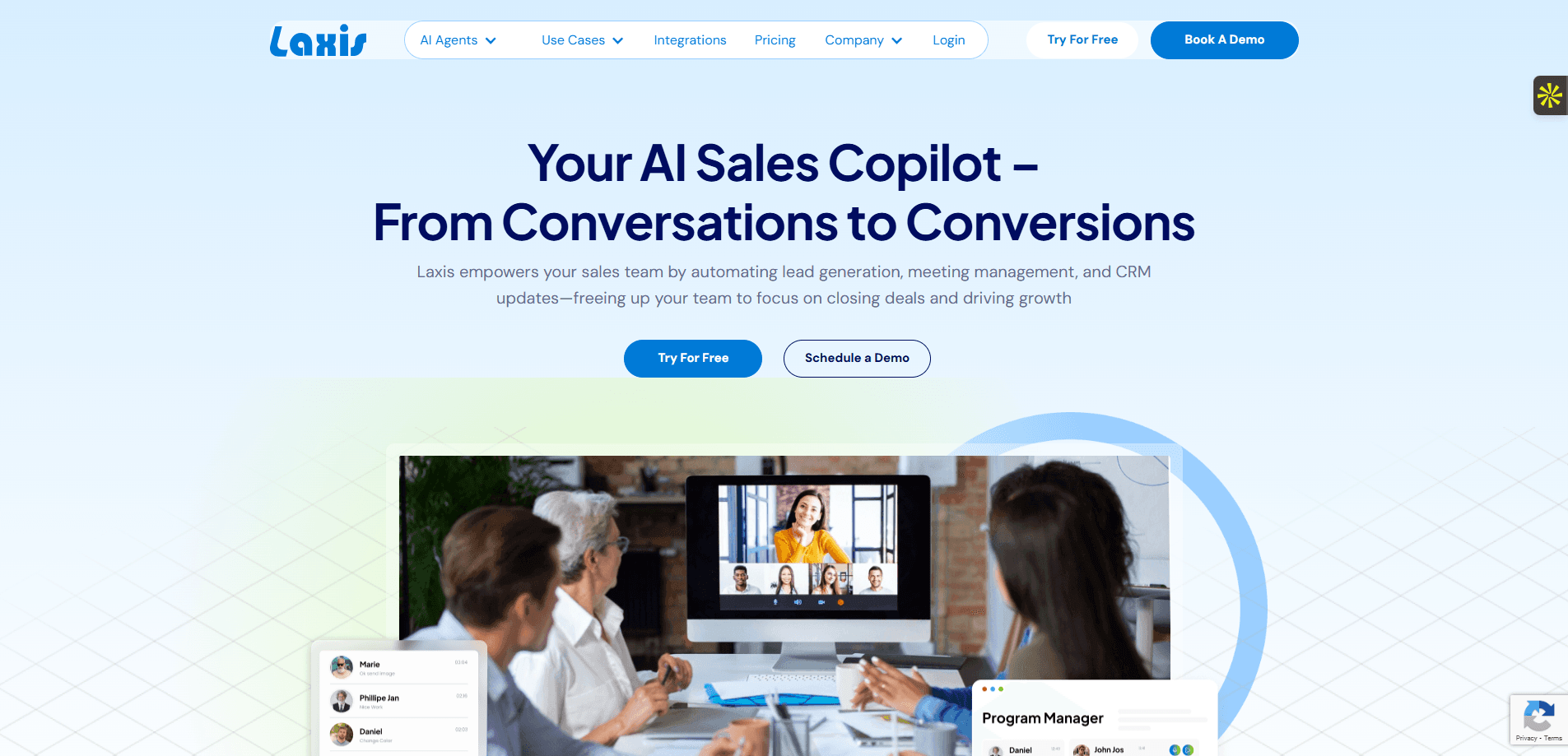 Interface du logiciel Laxis