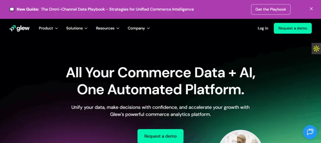 Interface du logiciel Glew