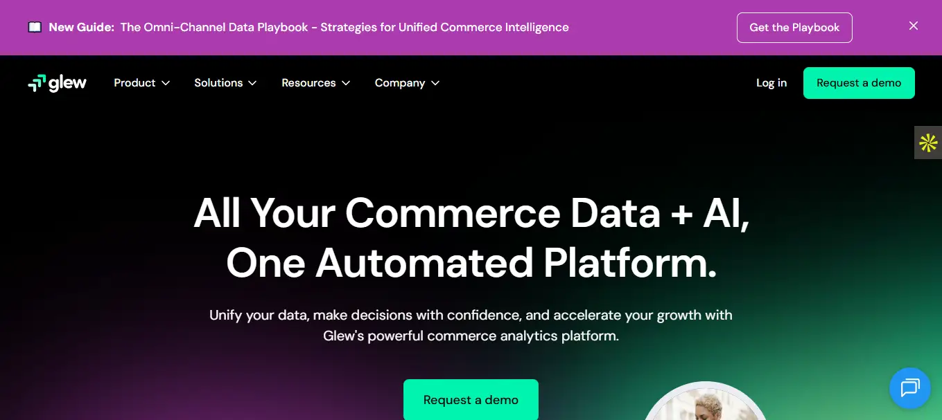 Interface du logiciel Glew