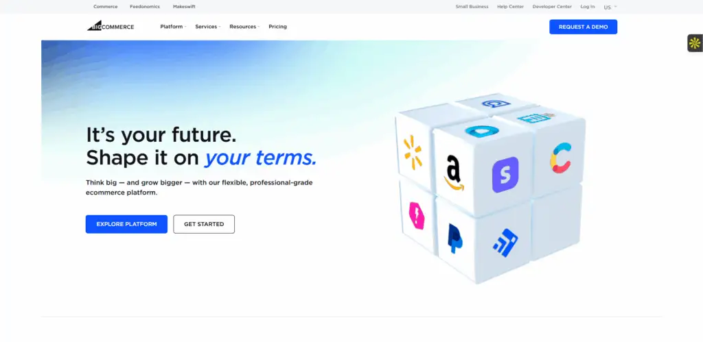 Interface du logiciel BigCommerce