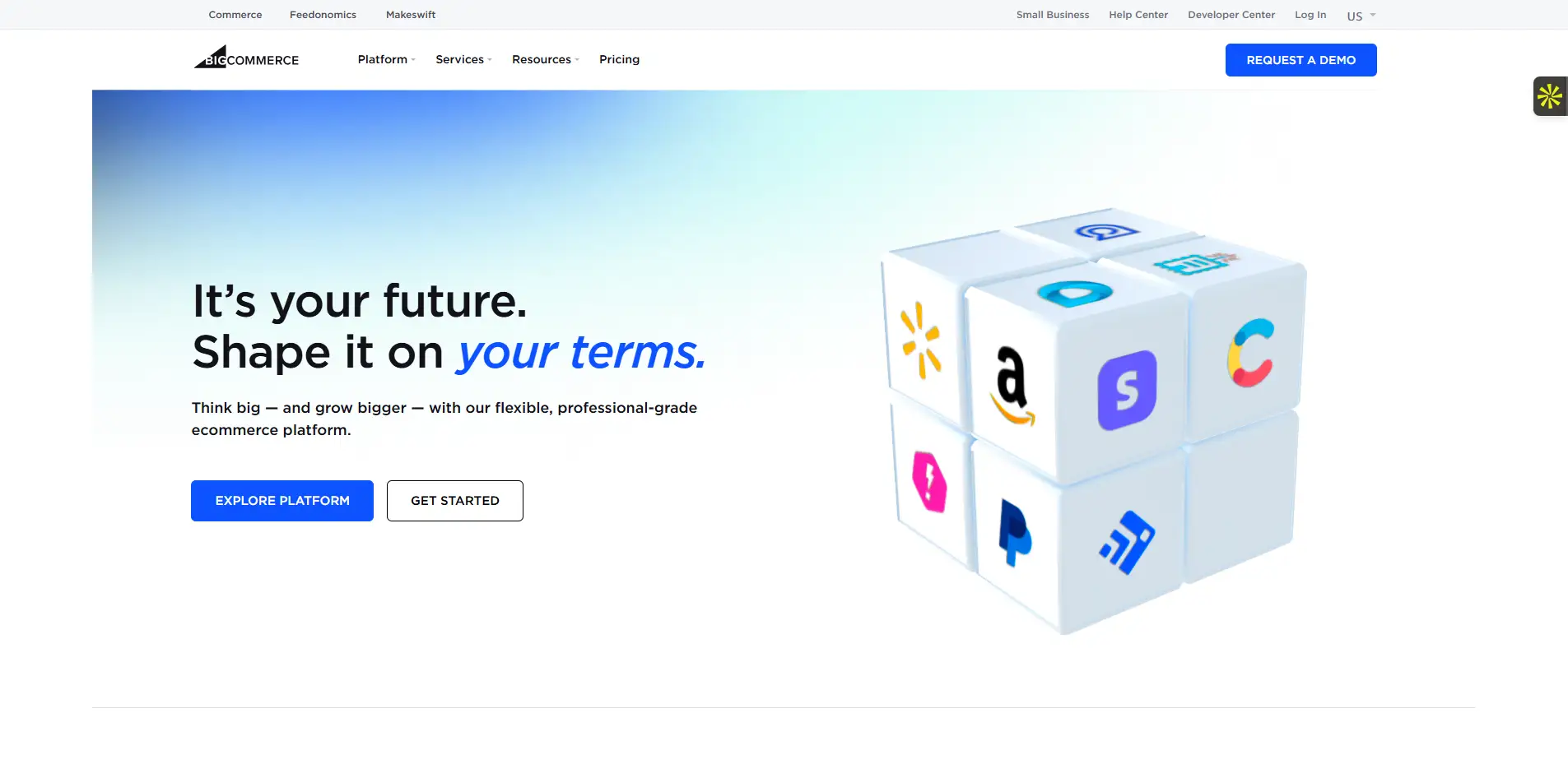 Interface du logiciel BigCommerce
