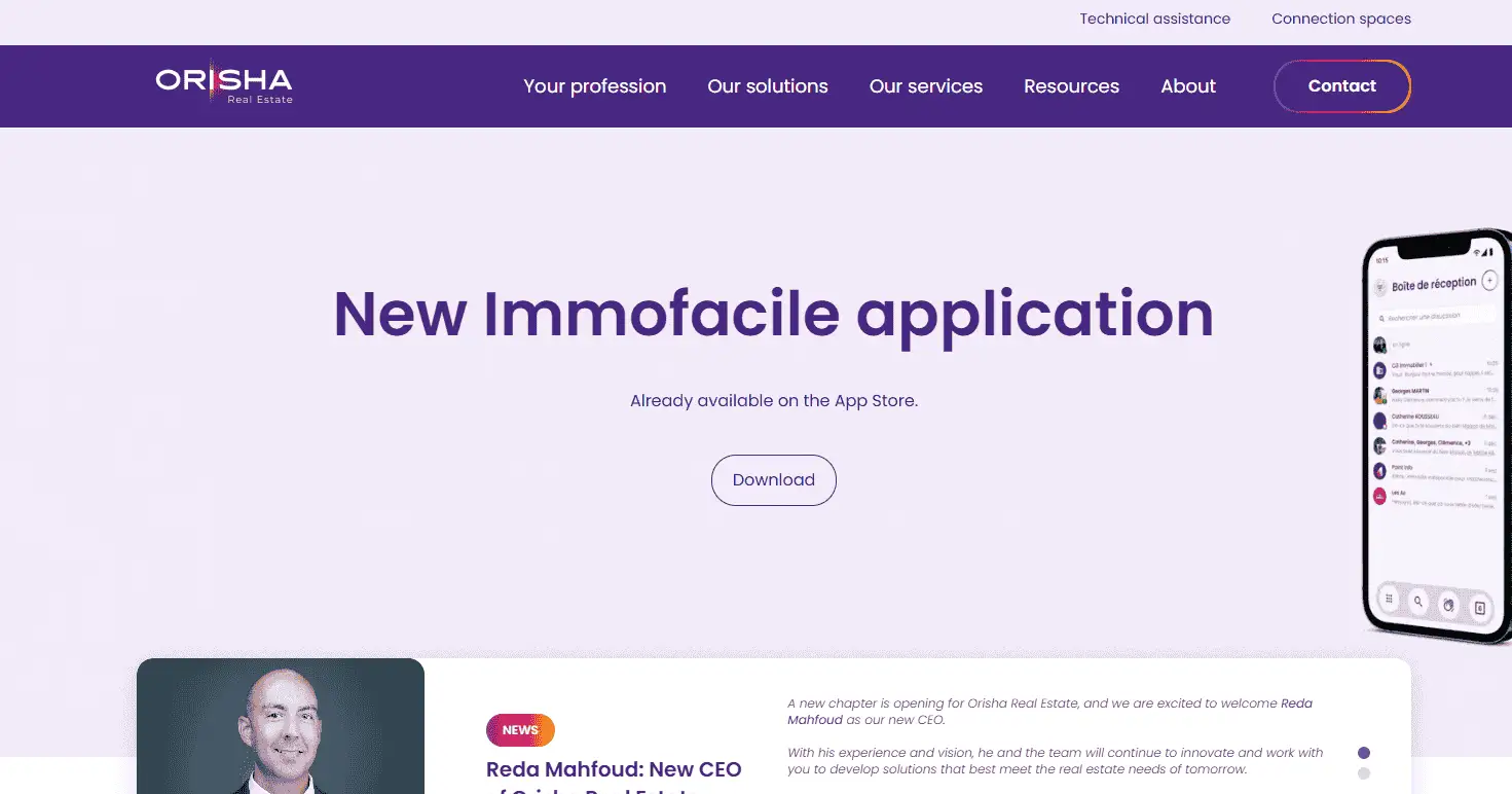 Interface du logiciel Gercop