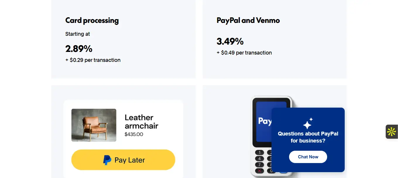 Les tarifs du logiciel PayPal