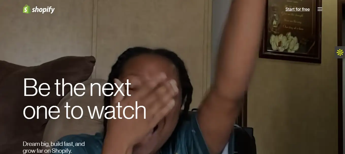 Interface du logiciel Shopify